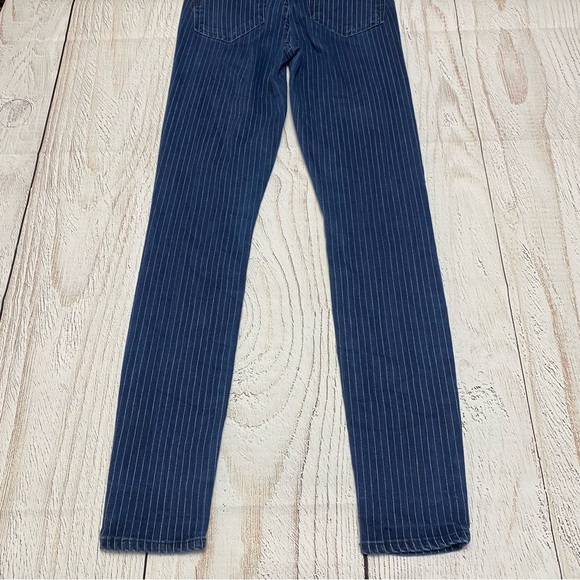 PAIGE Navy Pinstripe Women's Jeans size 25 - Picture 6 of 8